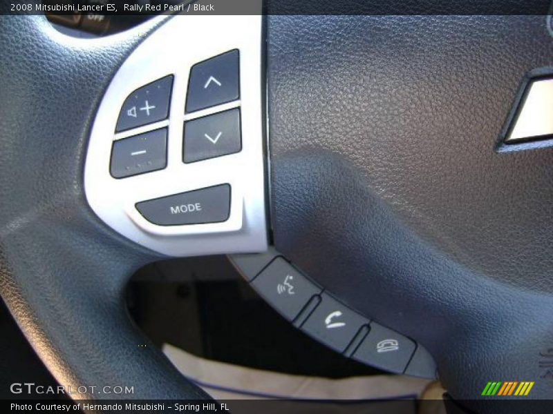 Rally Red Pearl / Black 2008 Mitsubishi Lancer ES
