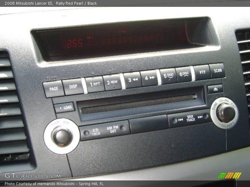 Rally Red Pearl / Black 2008 Mitsubishi Lancer ES