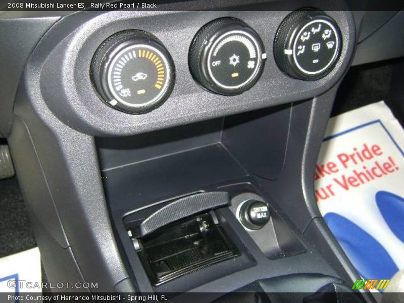 Rally Red Pearl / Black 2008 Mitsubishi Lancer ES