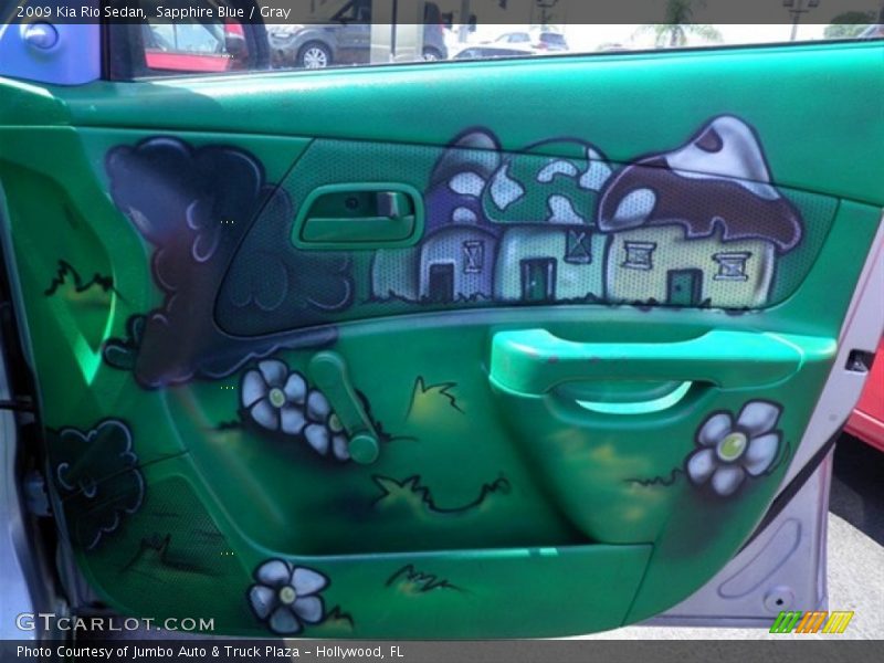 Smurf Painted Door panel - 2009 Kia Rio Sedan
