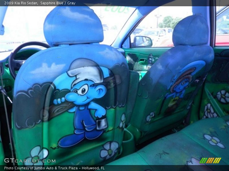 Sapphire Blue / Gray 2009 Kia Rio Sedan