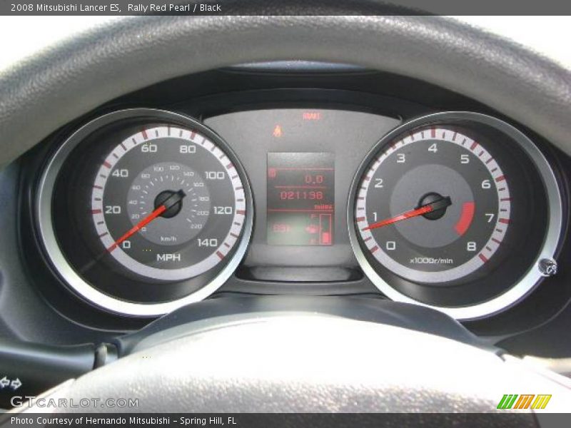 Rally Red Pearl / Black 2008 Mitsubishi Lancer ES