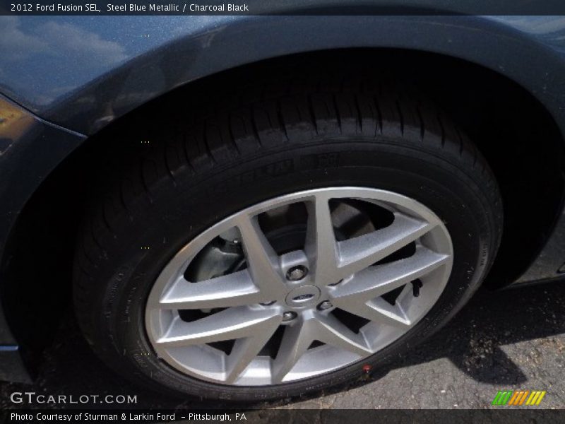 Steel Blue Metallic / Charcoal Black 2012 Ford Fusion SEL