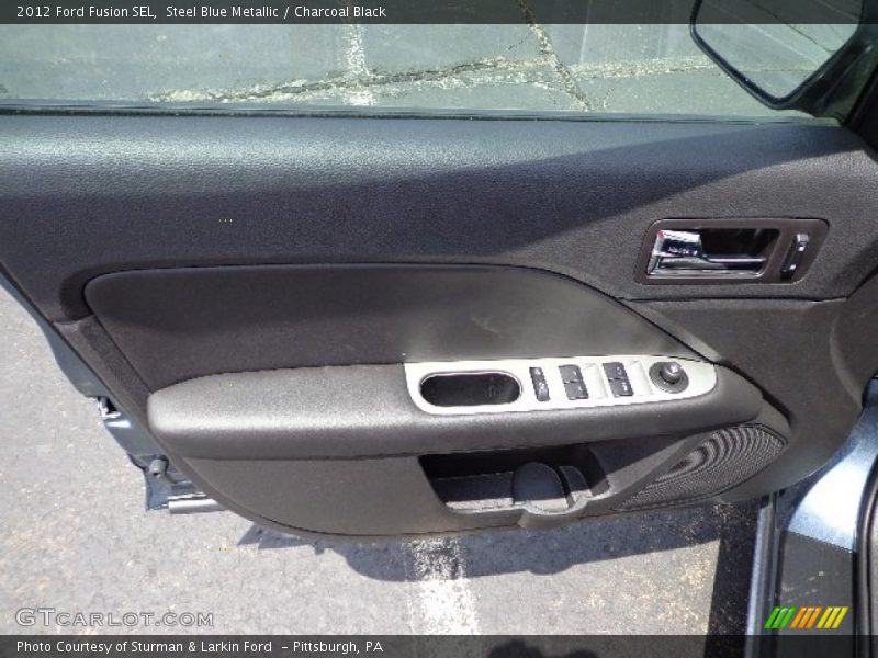 Steel Blue Metallic / Charcoal Black 2012 Ford Fusion SEL