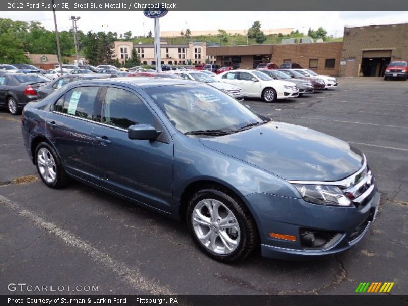 Steel Blue Metallic / Charcoal Black 2012 Ford Fusion SE