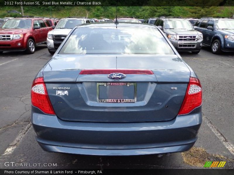 Steel Blue Metallic / Charcoal Black 2012 Ford Fusion SE