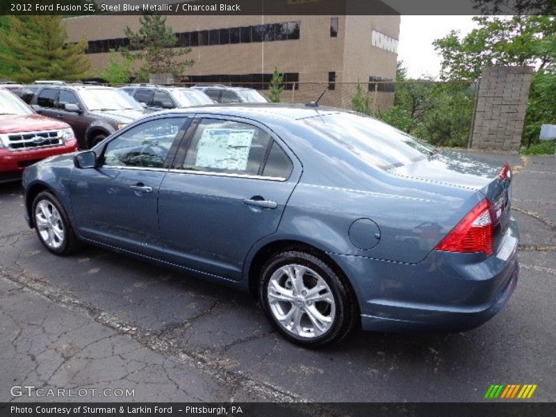 Steel Blue Metallic / Charcoal Black 2012 Ford Fusion SE
