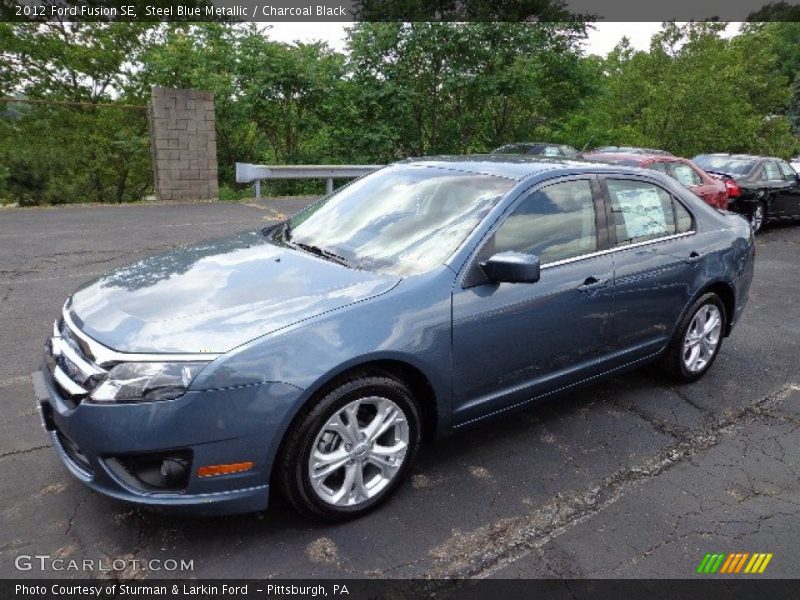 Steel Blue Metallic / Charcoal Black 2012 Ford Fusion SE