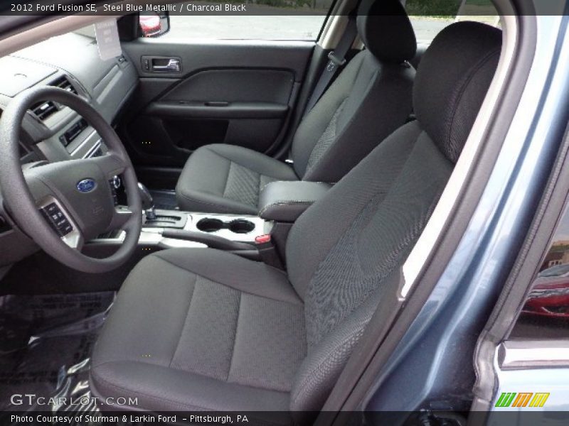 Steel Blue Metallic / Charcoal Black 2012 Ford Fusion SE