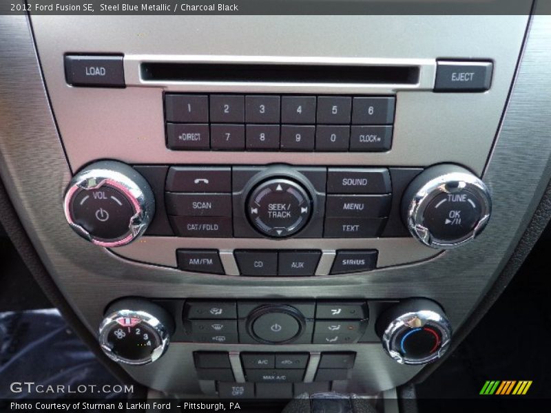 Steel Blue Metallic / Charcoal Black 2012 Ford Fusion SE