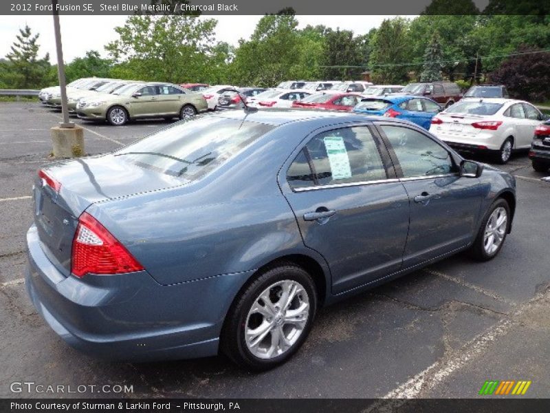 Steel Blue Metallic / Charcoal Black 2012 Ford Fusion SE