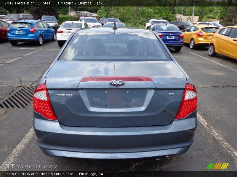 Steel Blue Metallic / Charcoal Black 2012 Ford Fusion SE