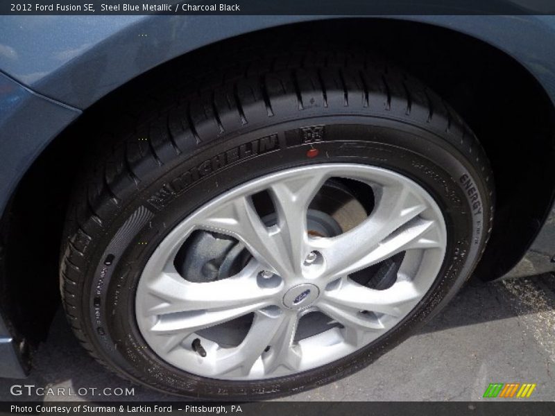 Steel Blue Metallic / Charcoal Black 2012 Ford Fusion SE