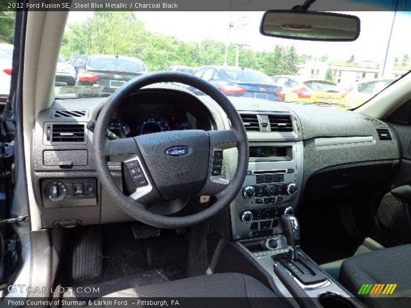 Steel Blue Metallic / Charcoal Black 2012 Ford Fusion SE