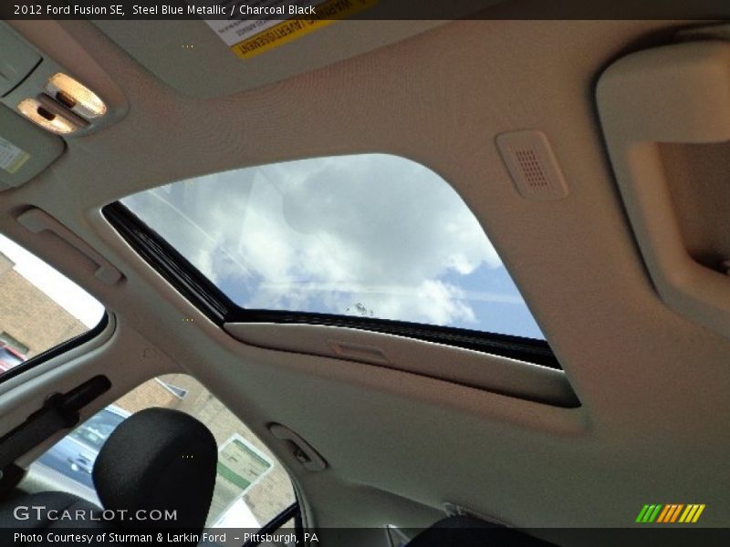 Steel Blue Metallic / Charcoal Black 2012 Ford Fusion SE