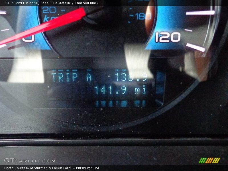 Steel Blue Metallic / Charcoal Black 2012 Ford Fusion SE