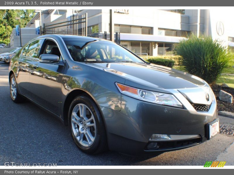 Polished Metal Metallic / Ebony 2009 Acura TL 3.5