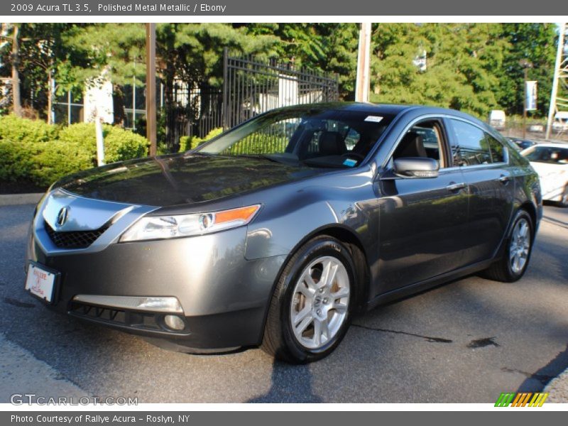 Polished Metal Metallic / Ebony 2009 Acura TL 3.5