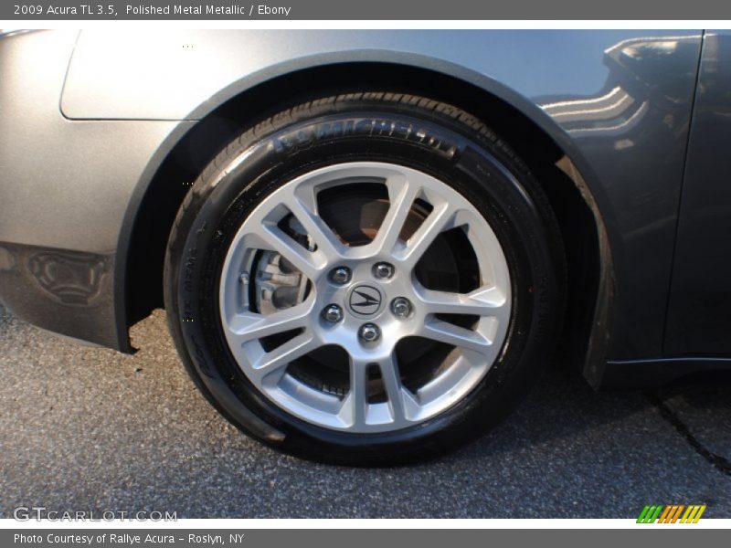 Polished Metal Metallic / Ebony 2009 Acura TL 3.5