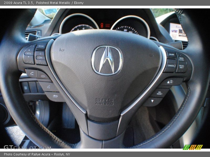 Polished Metal Metallic / Ebony 2009 Acura TL 3.5