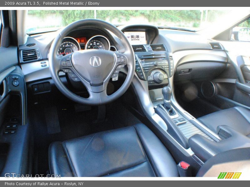 Polished Metal Metallic / Ebony 2009 Acura TL 3.5