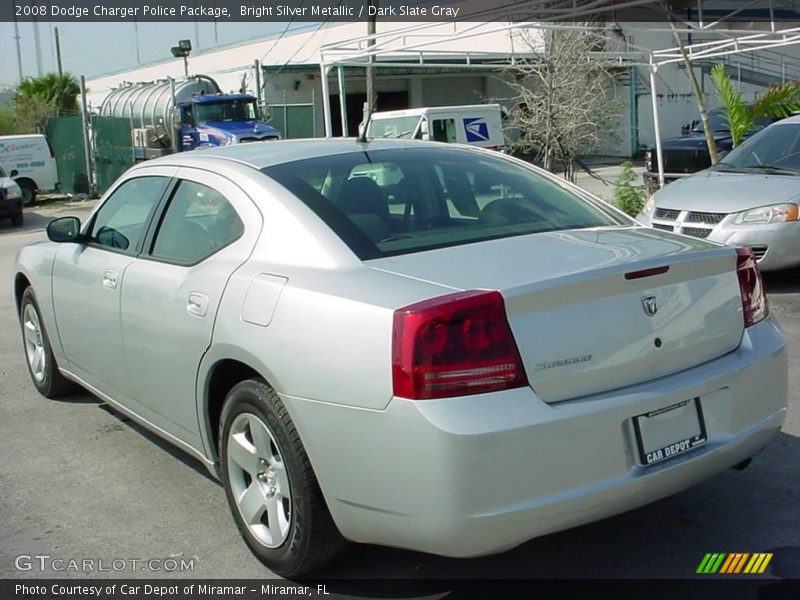 Bright Silver Metallic / Dark Slate Gray 2008 Dodge Charger Police Package