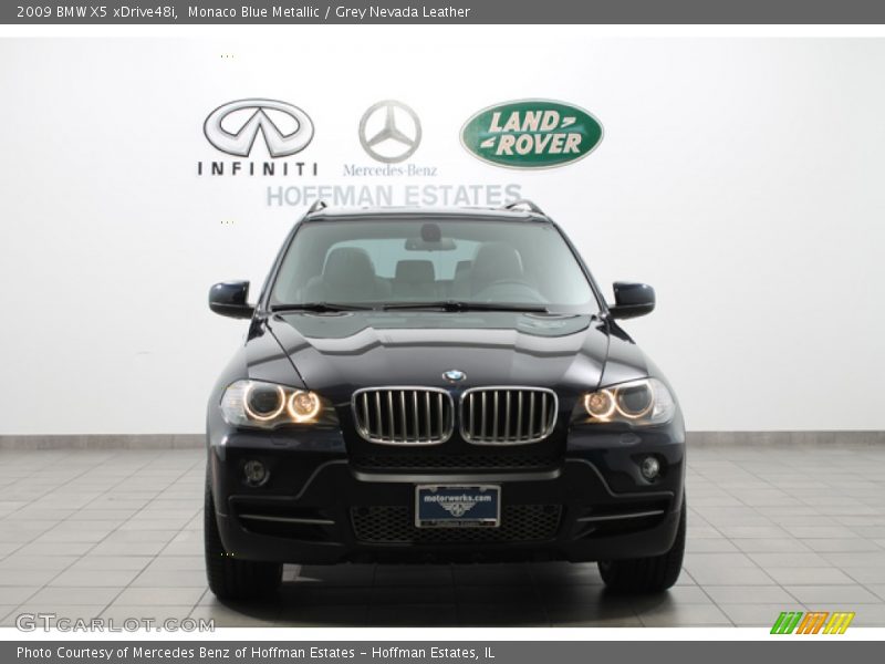 Monaco Blue Metallic / Grey Nevada Leather 2009 BMW X5 xDrive48i