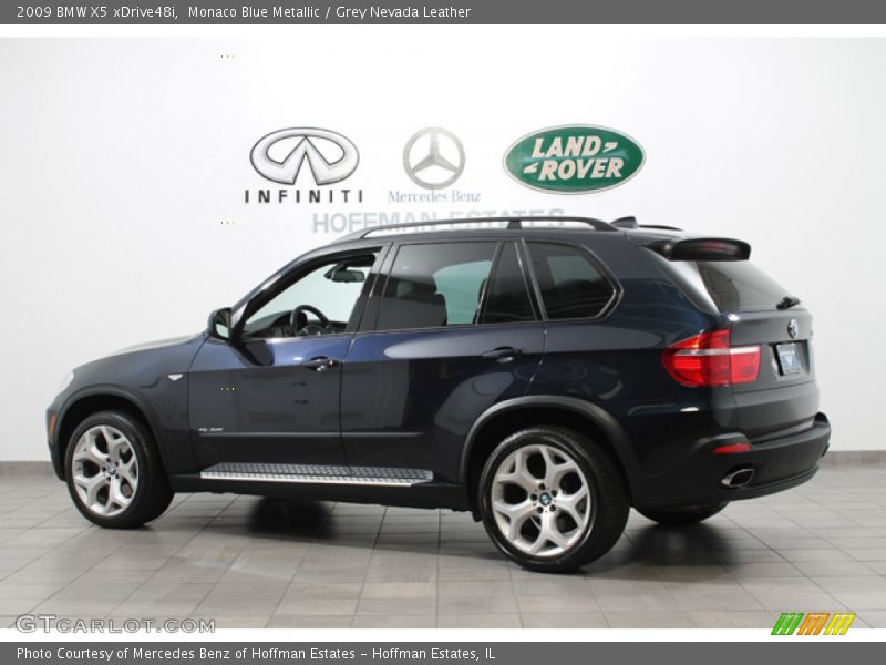 Monaco Blue Metallic / Grey Nevada Leather 2009 BMW X5 xDrive48i