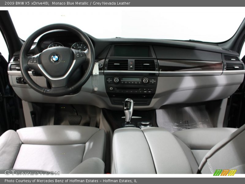 Monaco Blue Metallic / Grey Nevada Leather 2009 BMW X5 xDrive48i