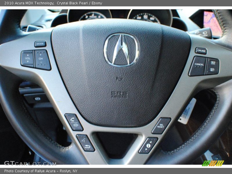 Crystal Black Pearl / Ebony 2010 Acura MDX Technology