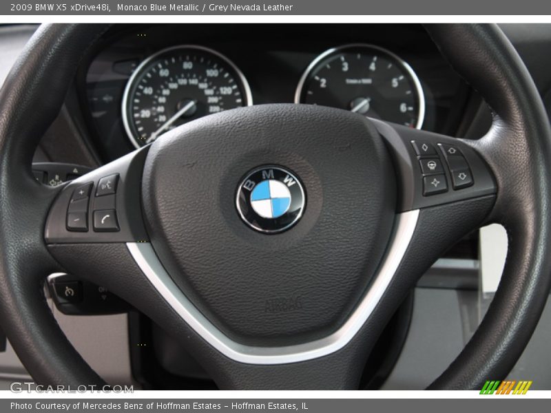 Monaco Blue Metallic / Grey Nevada Leather 2009 BMW X5 xDrive48i