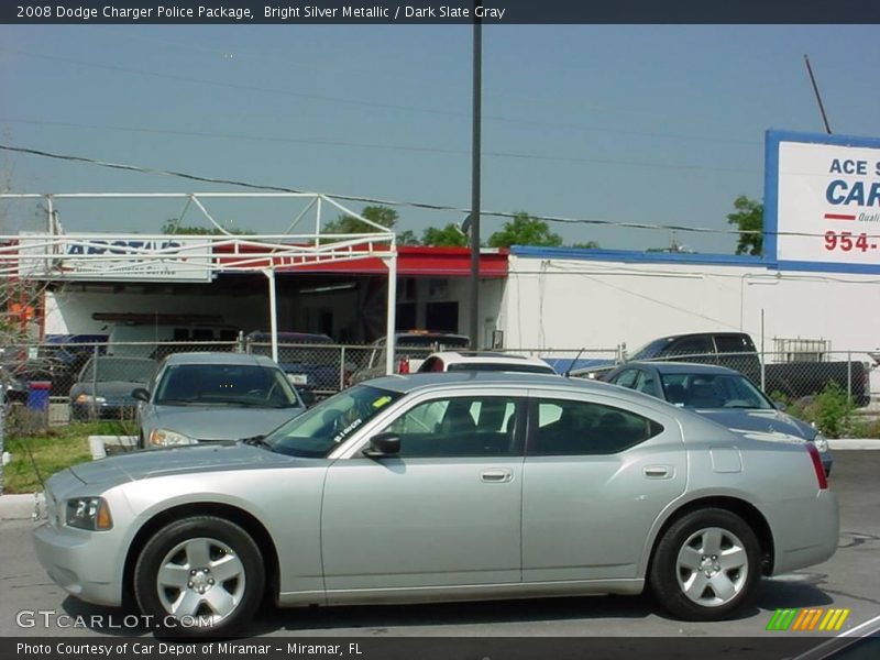 Bright Silver Metallic / Dark Slate Gray 2008 Dodge Charger Police Package