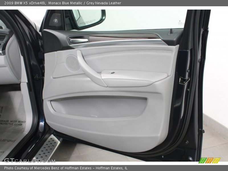 Monaco Blue Metallic / Grey Nevada Leather 2009 BMW X5 xDrive48i