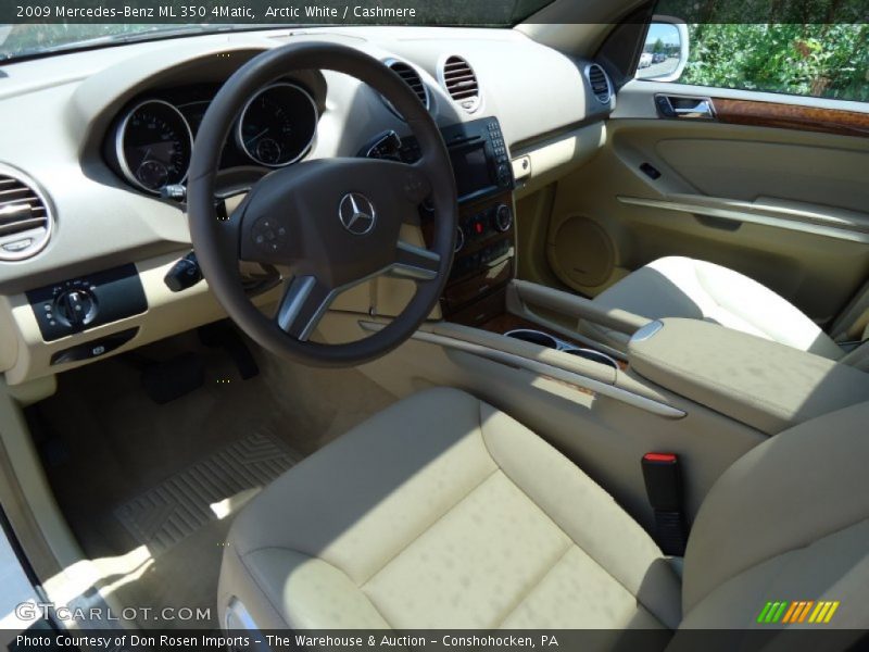 Arctic White / Cashmere 2009 Mercedes-Benz ML 350 4Matic
