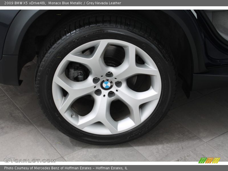Monaco Blue Metallic / Grey Nevada Leather 2009 BMW X5 xDrive48i