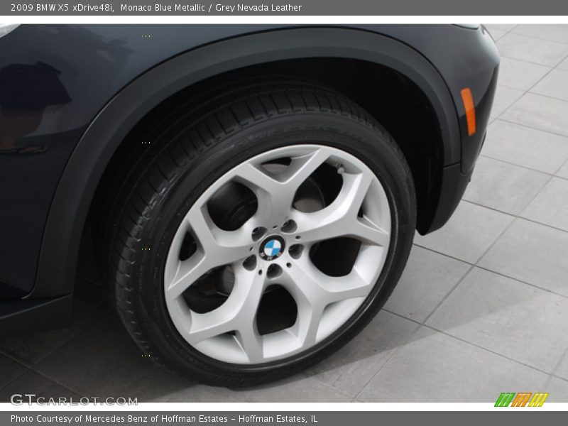 Monaco Blue Metallic / Grey Nevada Leather 2009 BMW X5 xDrive48i