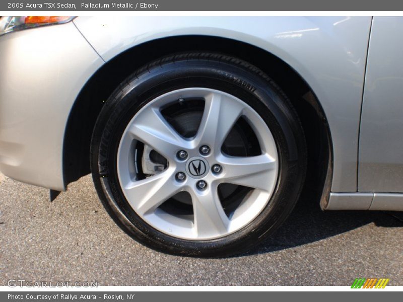 Palladium Metallic / Ebony 2009 Acura TSX Sedan