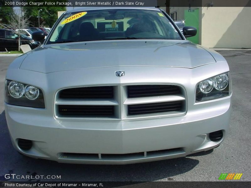 Bright Silver Metallic / Dark Slate Gray 2008 Dodge Charger Police Package