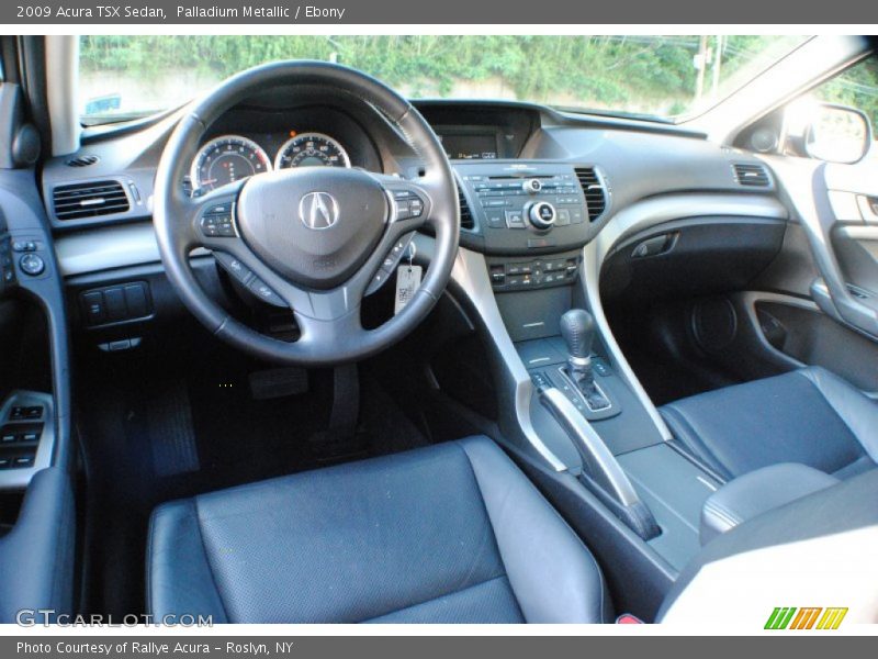 Palladium Metallic / Ebony 2009 Acura TSX Sedan