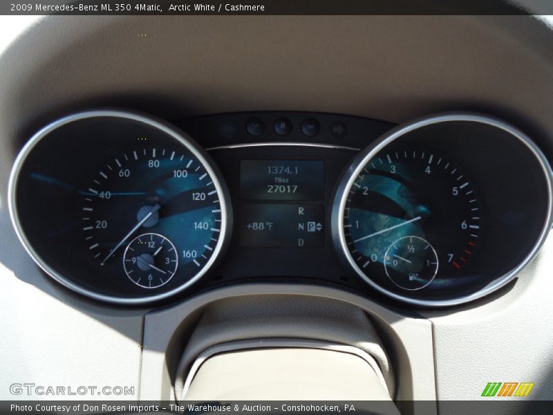 Arctic White / Cashmere 2009 Mercedes-Benz ML 350 4Matic