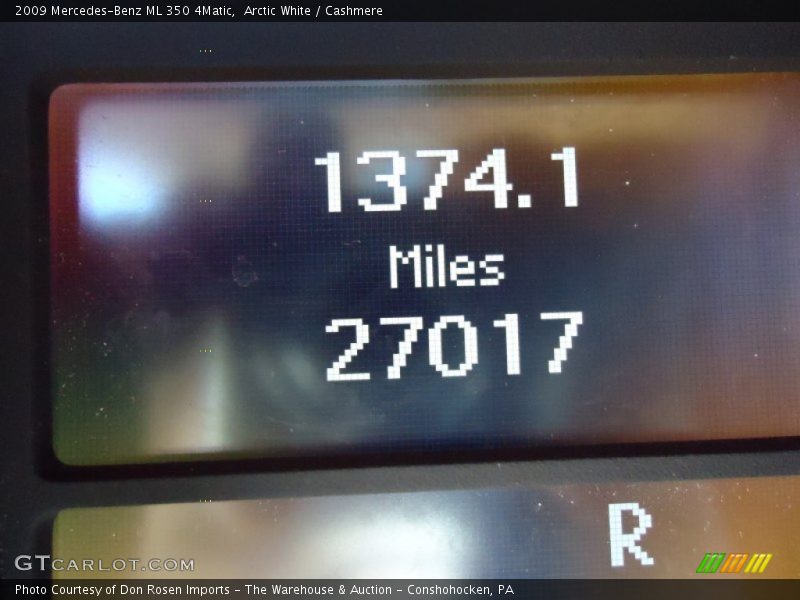 Arctic White / Cashmere 2009 Mercedes-Benz ML 350 4Matic