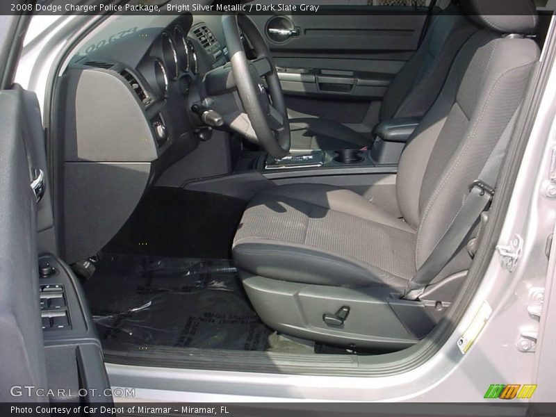 Bright Silver Metallic / Dark Slate Gray 2008 Dodge Charger Police Package