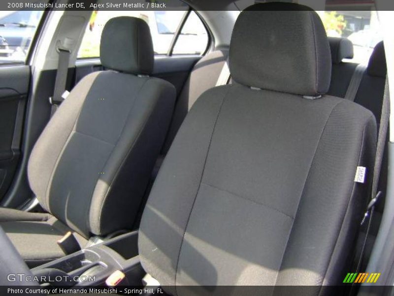 Apex Silver Metallic / Black 2008 Mitsubishi Lancer DE