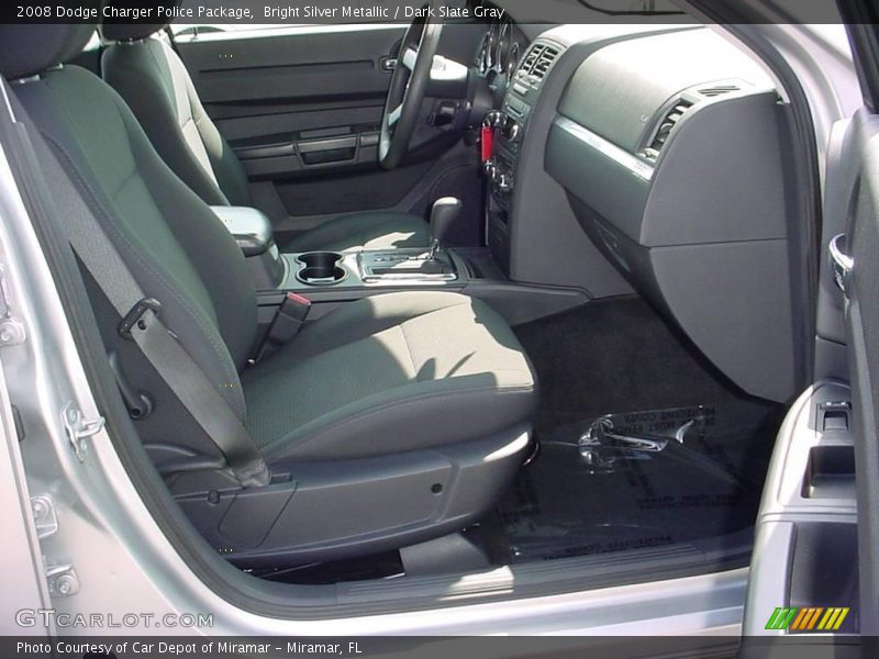 Bright Silver Metallic / Dark Slate Gray 2008 Dodge Charger Police Package