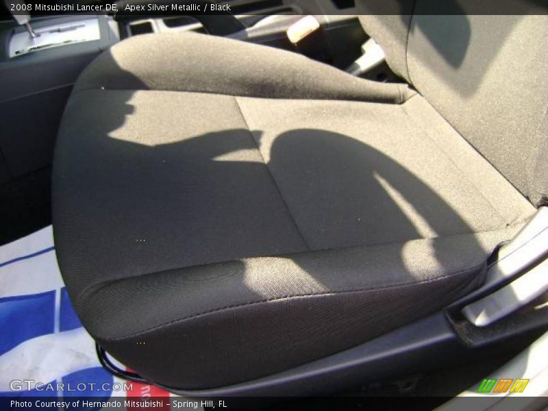 Apex Silver Metallic / Black 2008 Mitsubishi Lancer DE