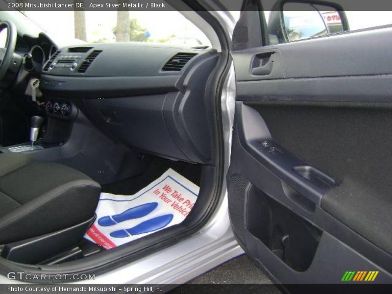 Apex Silver Metallic / Black 2008 Mitsubishi Lancer DE