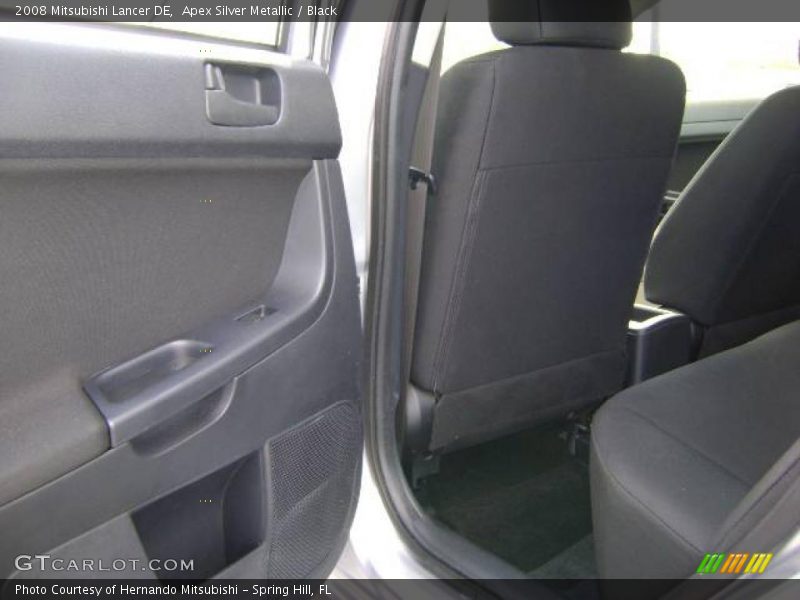 Apex Silver Metallic / Black 2008 Mitsubishi Lancer DE