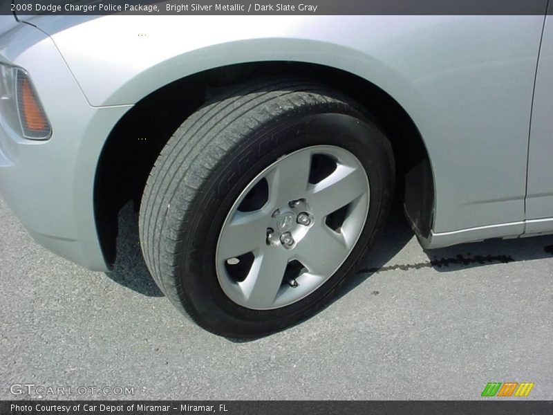 Bright Silver Metallic / Dark Slate Gray 2008 Dodge Charger Police Package