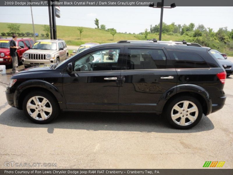 Brilliant Black Crystal Pearl / Dark Slate Gray/Light Graystone 2009 Dodge Journey R/T