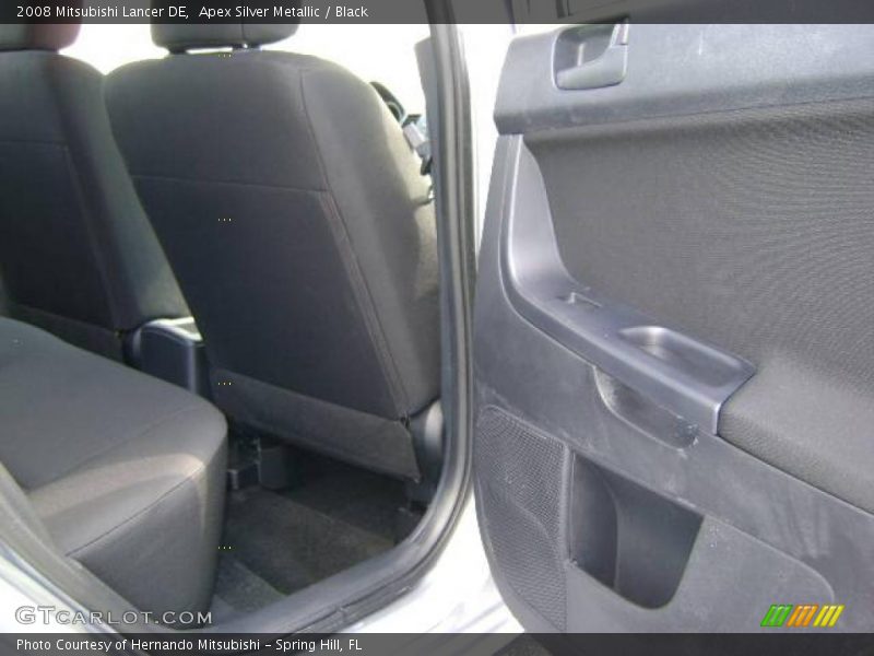 Apex Silver Metallic / Black 2008 Mitsubishi Lancer DE